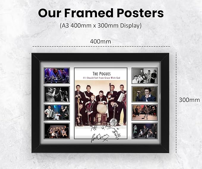 The Pogues Signed Poster Print- Limited Edition Autograph Fan Gift – Collectible Memorabilia Merchandise