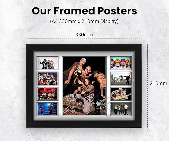 AllStarMedia Red Hot Chilli Peppers Stripes Poster, Memorabilia - Iconic Collectible for Fans
