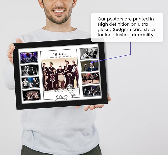 The Pogues Signed Poster Print- Limited Edition Autograph Fan Gift – Collectible Memorabilia Merchandise