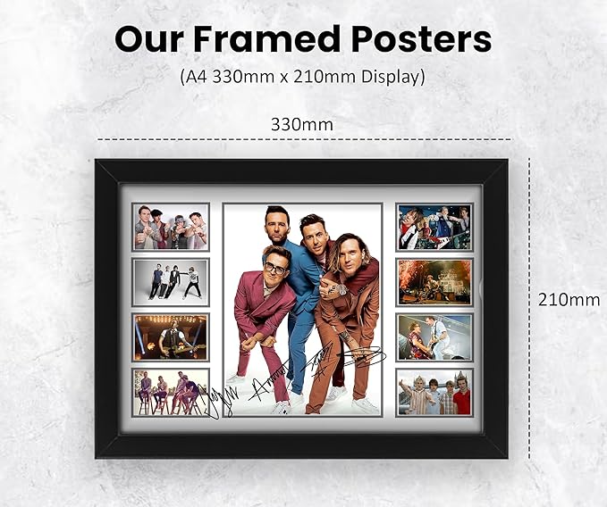 AllStarMedia McFly Music Signed Print Poster - Exclusive Collectible Wall Ar, Memorabilia - Collectible Merchandise & Gifts