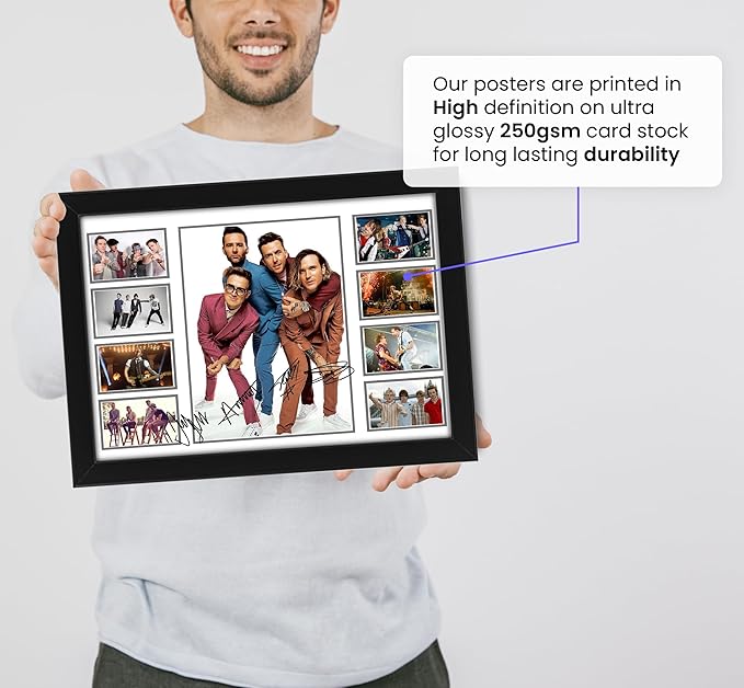 AllStarMedia McFly Music Signed Print Poster - Exclusive Collectible Wall Ar, Memorabilia - Collectible Merchandise & Gifts