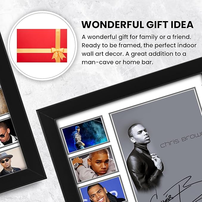 AllStarMedia Chris Brown Memorabilia - Iconic Merchandise Collectible | Autographed Signed Poster for Fans