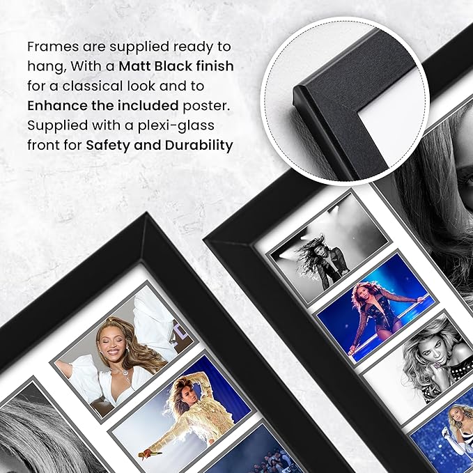 Beyonce Signed Poster Print - Limited Edition Autograph Fan Gift | Collectible Memorabilia Merchandise Framed Wall Art | for Beyonce Fans | Exclusive Music Memorabilia