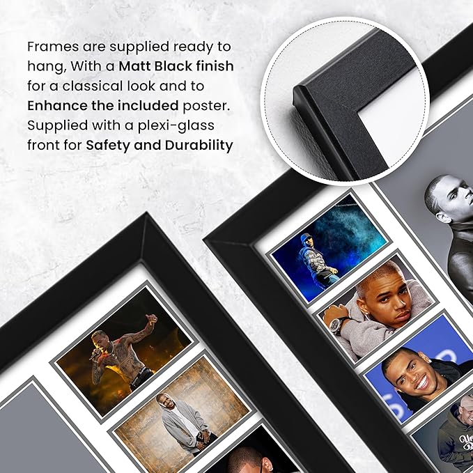 AllStarMedia Chris Brown Memorabilia - Iconic Merchandise Collectible | Autographed Signed Poster for Fans