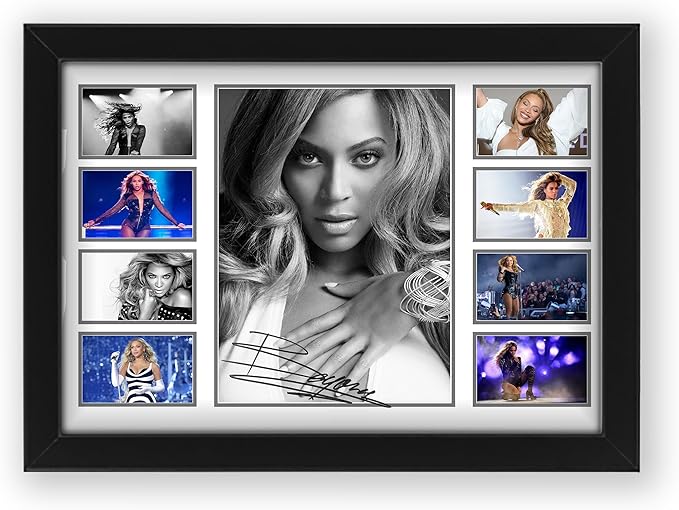 Beyonce Signed Poster Print - Limited Edition Autograph Fan Gift | Collectible Memorabilia Merchandise Framed Wall Art | for Beyonce Fans | Exclusive Music Memorabilia