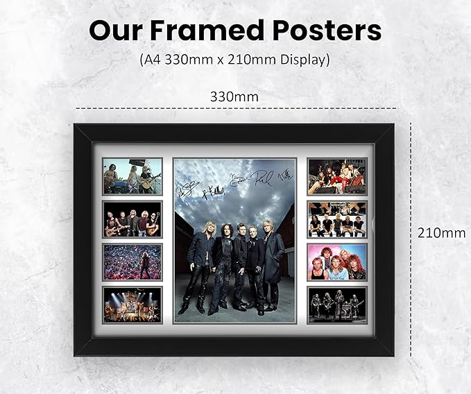 Def Leppard Signed Poster Print- Limited Edition Autograph Fan Gift – Collectible Memorabilia Merchandise