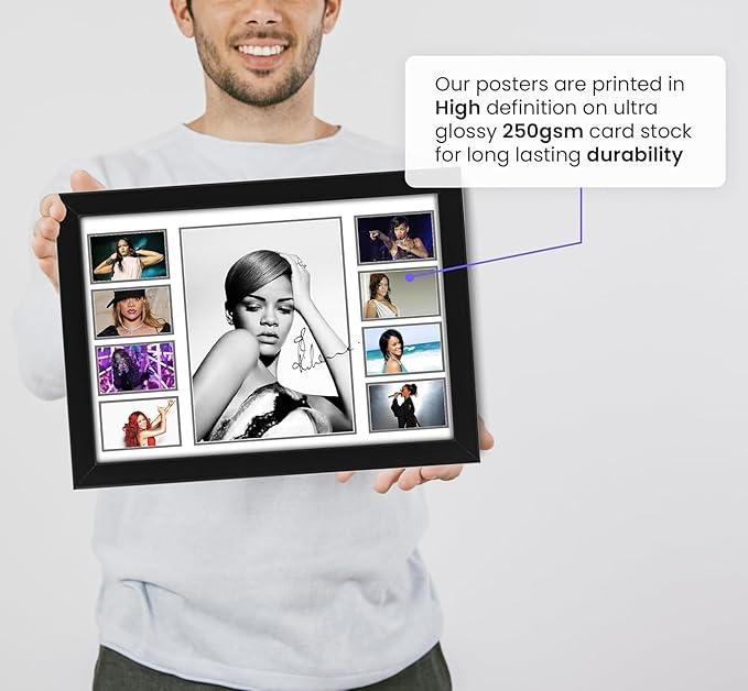 Rihanna Signed Poster Print- Limited Edition Autograph Fan Gift – Collectible Memorabilia Merchandise