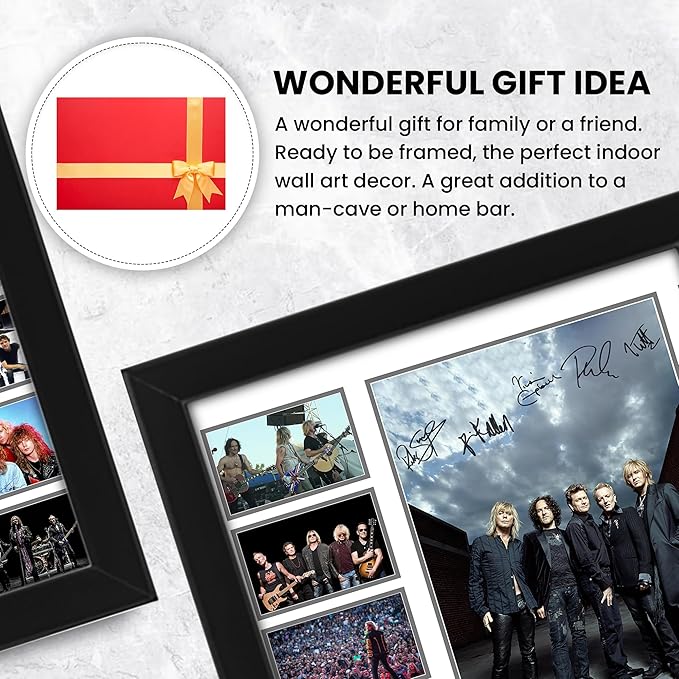 Def Leppard Signed Poster Print- Limited Edition Autograph Fan Gift – Collectible Memorabilia Merchandise