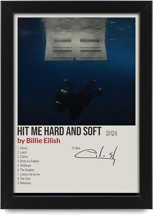 Billie Eilish Hit Me Hard And Soft Signed Poster Print- Limited Edition Autograph Fan Gift – Collectible Memorabilia Merchandise