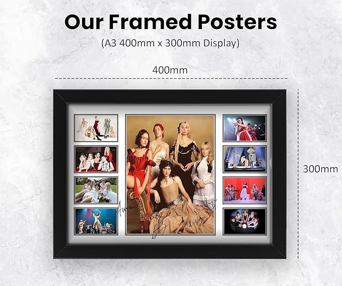 The Last Dinner Party Rock band Signed Poster Print- Limited Edition Autograph Fan Gift – Collectible Memorabilia Merchandise