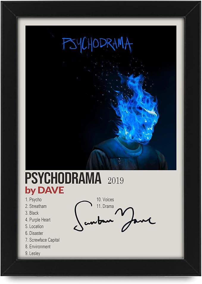 Dave Psychodrama Signed Poster Print- Limited Edition Autograph Fan Gift – Collectible Memorabilia Merchandise