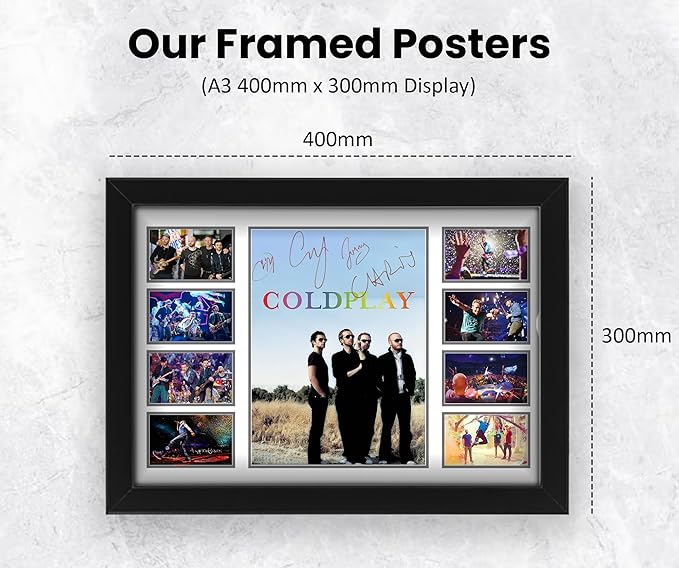 Coldplay Rock Band Signed Poster Print- Limited Edition Autograph Fan Gift – Collectible Memorabilia Merchandise