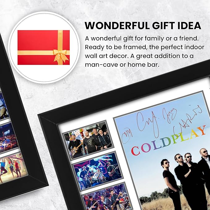 Coldplay Rock Band Signed Poster Print- Limited Edition Autograph Fan Gift – Collectible Memorabilia Merchandise