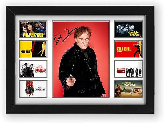 Quentin Tarantino Signed Poster | Limited Edition Memorabilia from Super Hit Movies like Pulp Fiction & Kill Bill | Exclusive Collectible for Film Buffs
