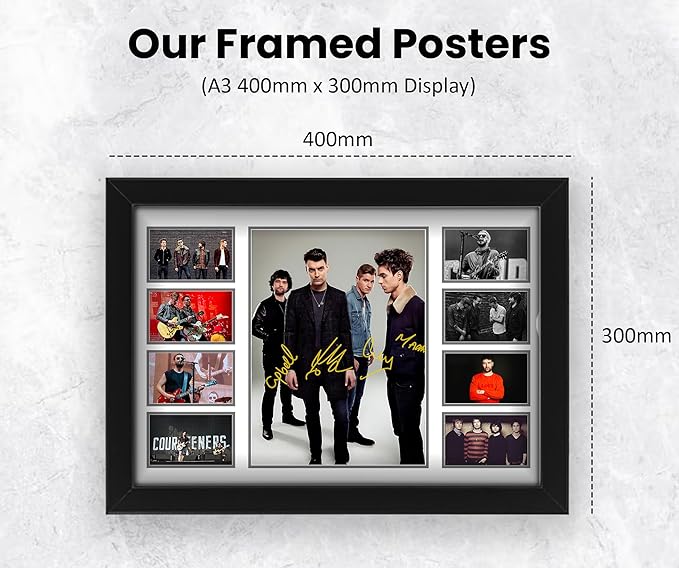 The Courteeners Signed Poster Print- Limited Edition Autograph Fan Gift – Collectible Memorabilia Merchandise
