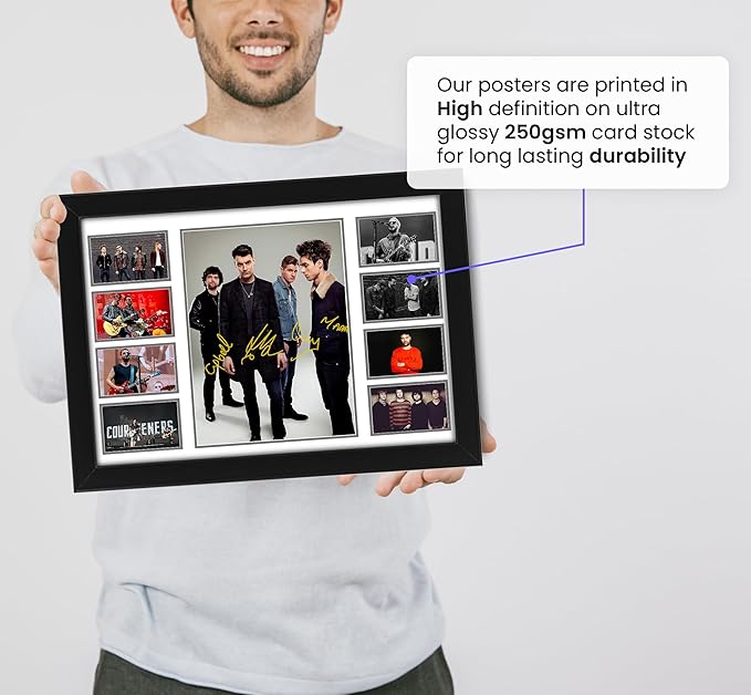 The Courteeners Signed Poster Print- Limited Edition Autograph Fan Gift – Collectible Memorabilia Merchandise