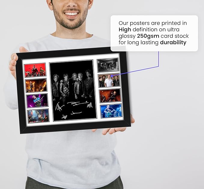 Queens of the Stone Age Autographed Poster Print – Limited Edition Signed Fan Gift – Collectible Memorabilia Merchandise