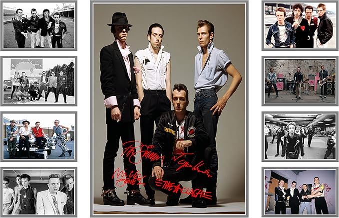 The Clash Autographed Collage Poster Print - Limited Edition British punk rock signed memorabilia