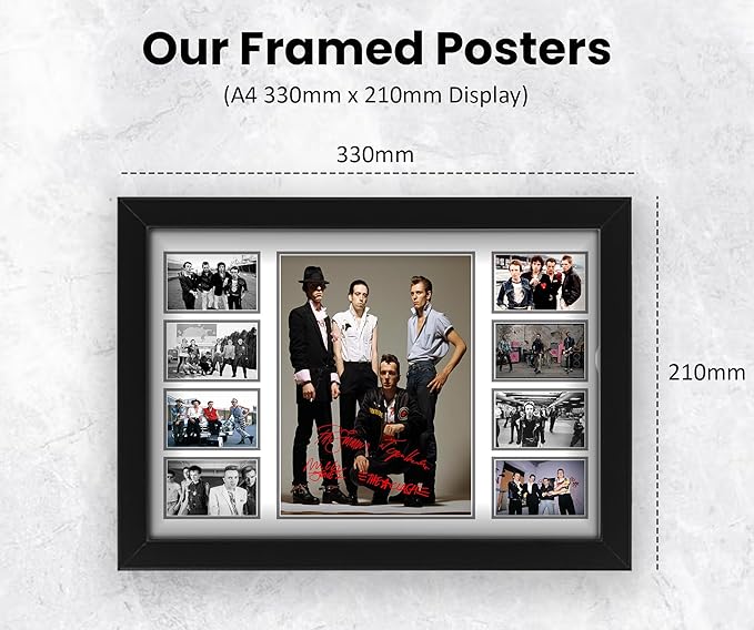 The Clash Autographed Collage Poster Print - Limited Edition British punk rock signed memorabilia