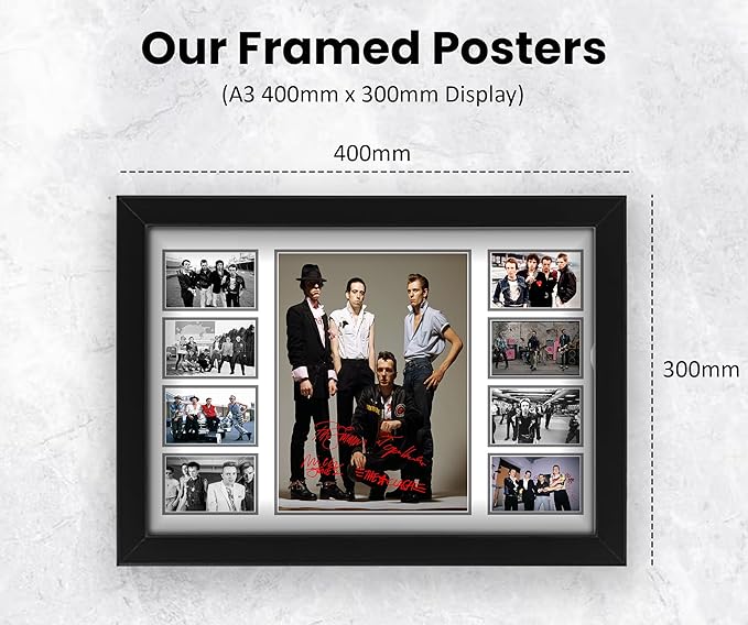 The Clash Autographed Collage Poster Print - Limited Edition British punk rock signed memorabilia
