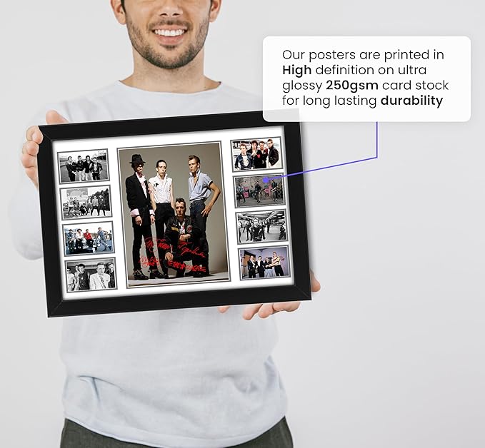 The Clash Autographed Collage Poster Print - Limited Edition British punk rock signed memorabilia