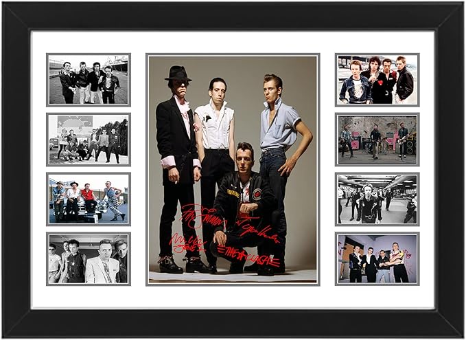 The Clash Autographed Collage Poster Print - Limited Edition British punk rock signed memorabilia