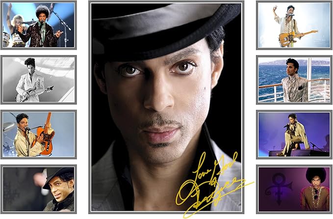 Prince Signed Poster Print- Limited Edition Autograph Fan Gift – Collectible Memorabilia Merchandise