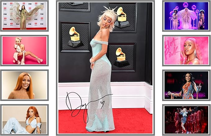 AllStarMedia Doja Cat Musical Signed Print Poster - Autographed Artwork, Exclusive Collectible