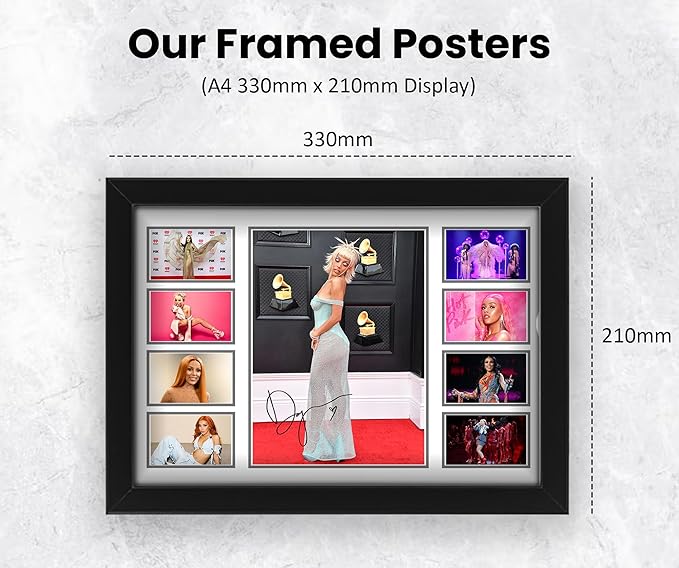 AllStarMedia Doja Cat Musical Signed Print Poster - Autographed Artwork, Exclusive Collectible