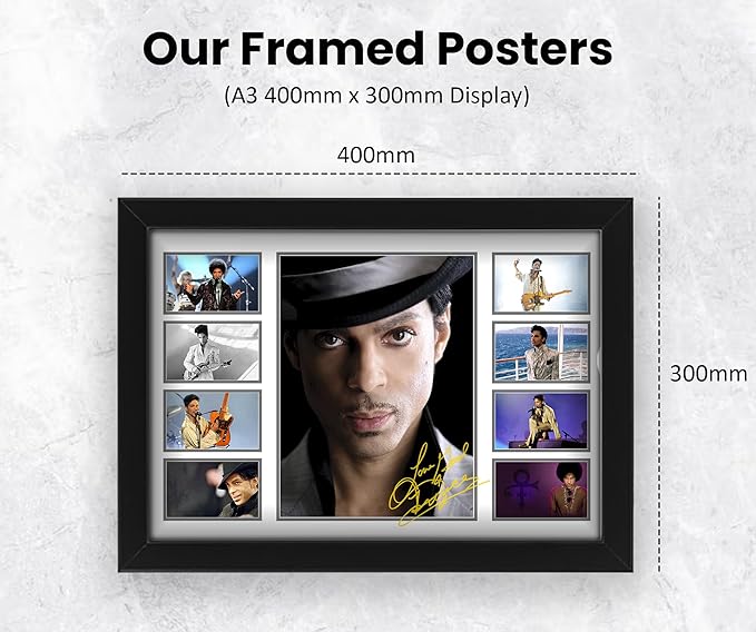 Prince Signed Poster Print- Limited Edition Autograph Fan Gift – Collectible Memorabilia Merchandise