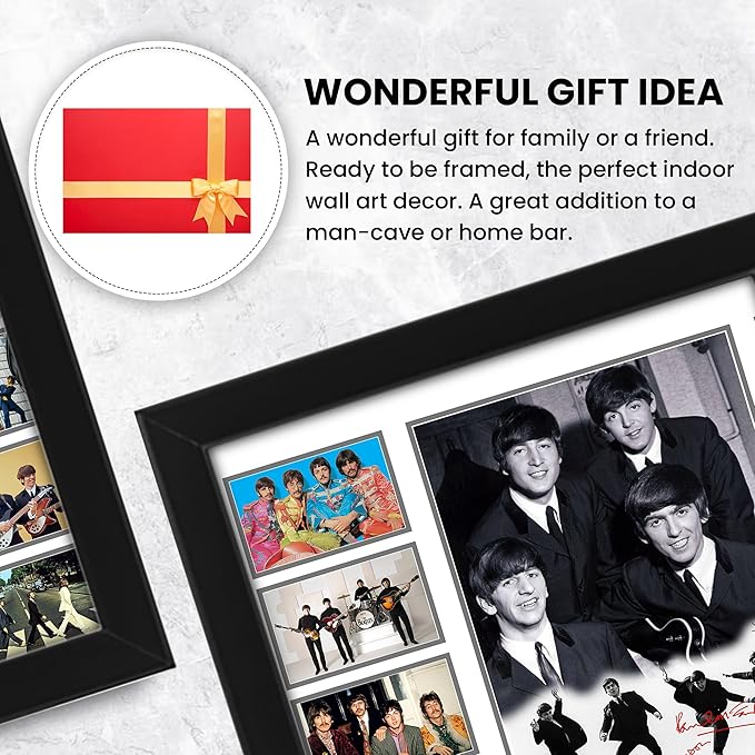 The Beatles Signed Poster Print- Limited Edition Autograph Fan Gift – Collectible Memorabilia Merchandise Autographed by Paul, John, George, & Ringo Starr