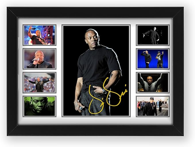 AllStarMedia Dr. Dre Musical Signed Print Poster - Iconic Rap Legend, Autographed Collectible Merchandise & Gifts