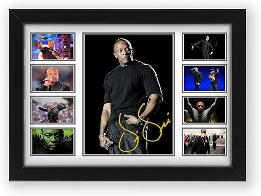 AllStarMedia Dr. Dre Musical Signed Print Poster - Iconic Rap Legend, Autographed Collectible Merchandise & Gifts