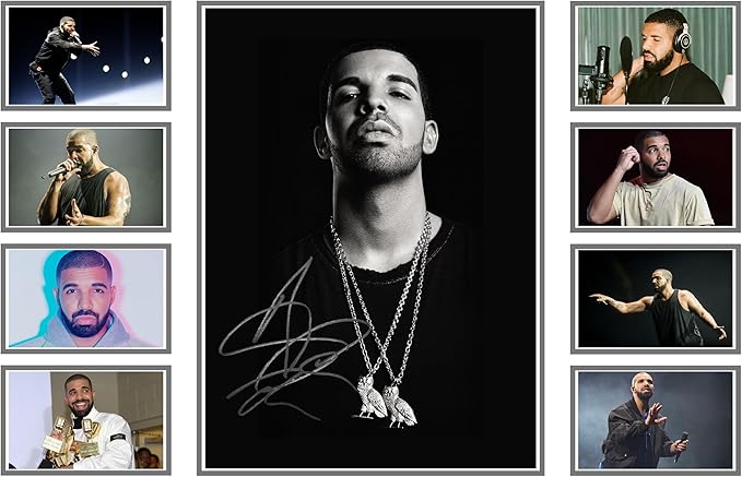 AllStarMedia Drake Musical Singer Print Poster - Exclusive Collectible | Autographed Poster Display for Fans