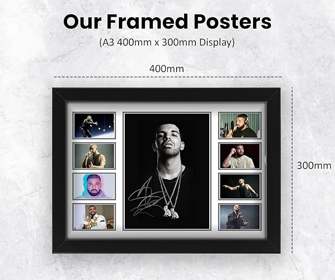 AllStarMedia Drake Musical Singer Print Poster - Exclusive Collectible | Autographed Poster Display for Fans