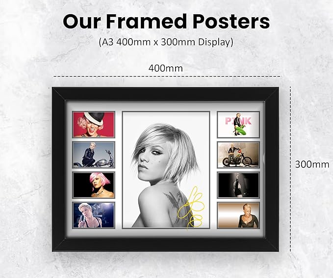 Pink Signed Poster Print- Limited Edition Autograph Fan Gift – Collectible Memorabilia Merchandise