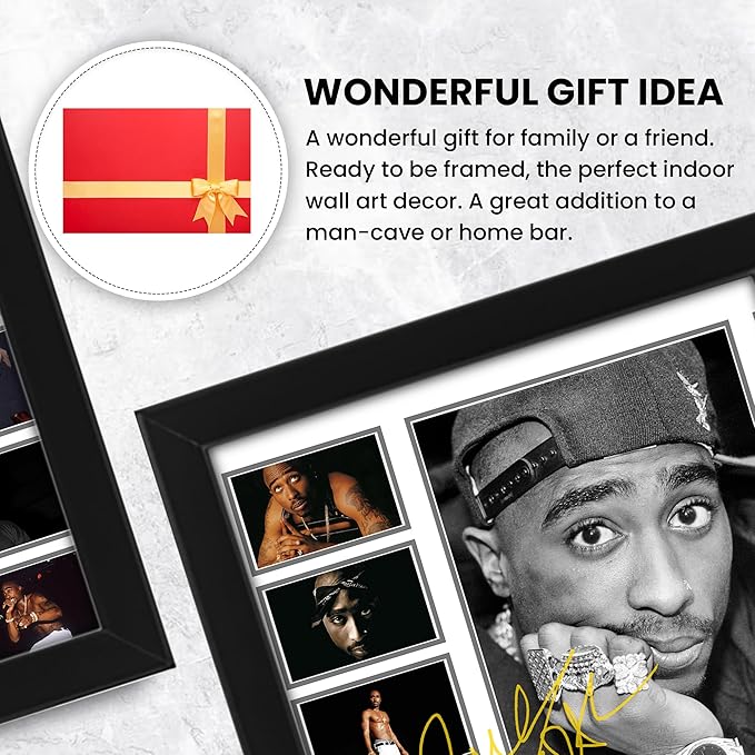 AllStarMedia Tupac Shakur Signed Poster Print - Limited Autograph Collage Artwork