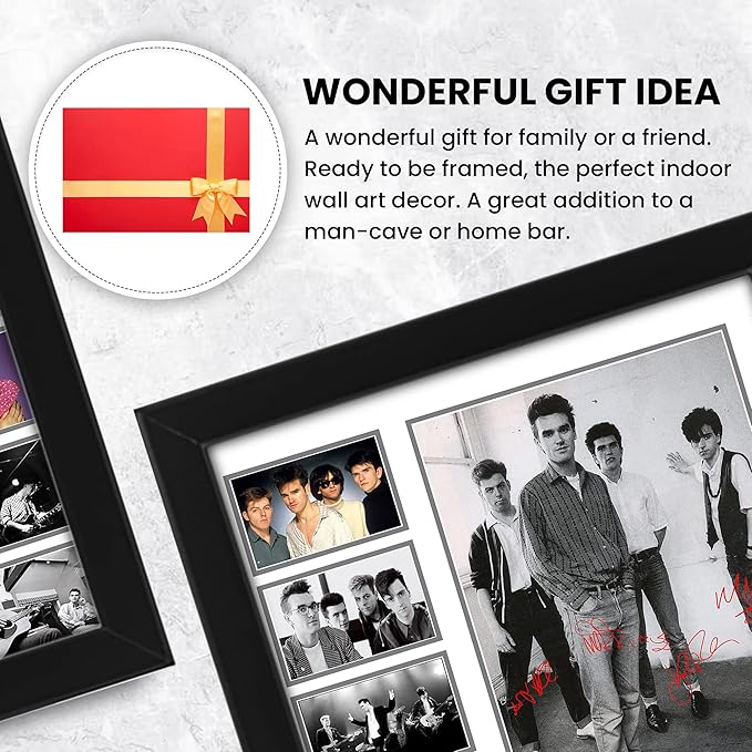 AllStarMedia The Smiths Autographed Collage Poster Print - Inspired Wall Art for Fans of 80s Indie Music, Limited Edition Poster for Fans, Home, Office Decor,