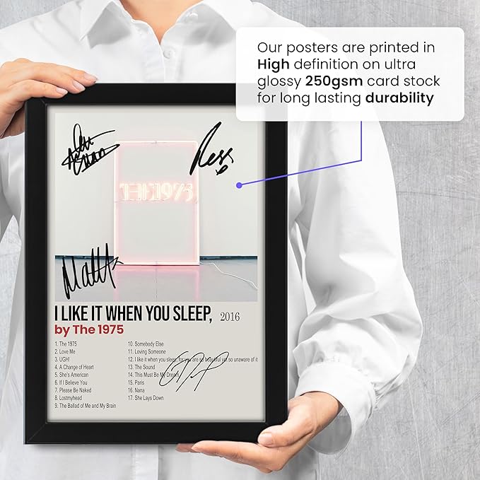 The 1975 Signed Poster Album Cover Print - Limited Edition Autograph Fan Gift – Collectible Memorabilia Merchandise