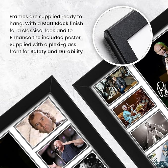 Phil Collins Signed Poster Print - Limited Edition Autograph Fan Gift | Collectible Memorabilia | Perfect Music, Band & Artist Merchandise for Birthday, Christmas,
