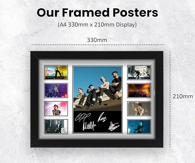 The 1975 Autographed Collage Poster Print - Wall Art for Fans of the Band, Limited Edition, Fan Merchandise, Memorabilia, Collectibles, Band Memorabilia,