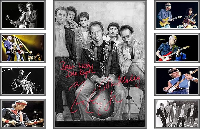AllStarMedia Dire Straits Autographed Collage Poster Print - Limited Edition, Unique Gifts for Music Lovers and Best Wall Art for Home, Office
