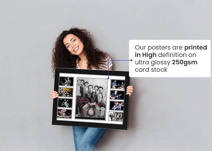 AllStarMedia Dire Straits Autographed Collage Poster Print - Limited Edition, Unique Gifts for Music Lovers and Best Wall Art for Home, Office