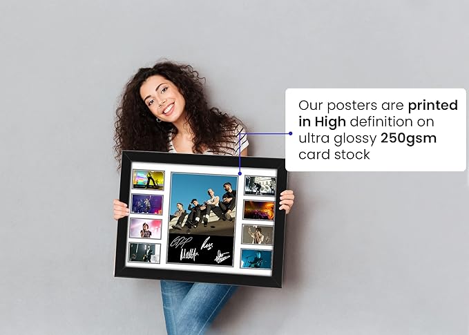 The 1975 Autographed Collage Poster Print - Wall Art for Fans of the Band, Limited Edition, Fan Merchandise, Memorabilia, Collectibles, Band Memorabilia,