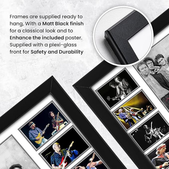 AllStarMedia Dire Straits Autographed Collage Poster Print - Limited Edition, Unique Gifts for Music Lovers and Best Wall Art for Home, Office