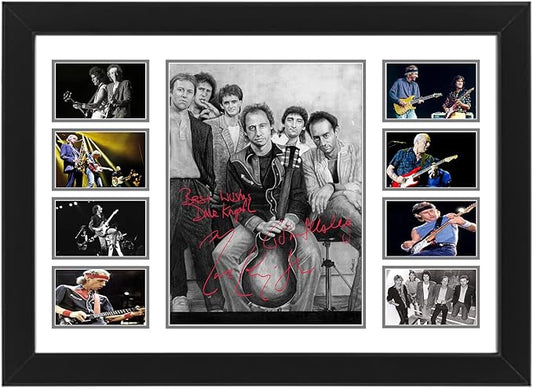 AllStarMedia Dire Straits Autographed Collage Poster Print - Limited Edition, Unique Gifts for Music Lovers and Best Wall Art for Home, Office