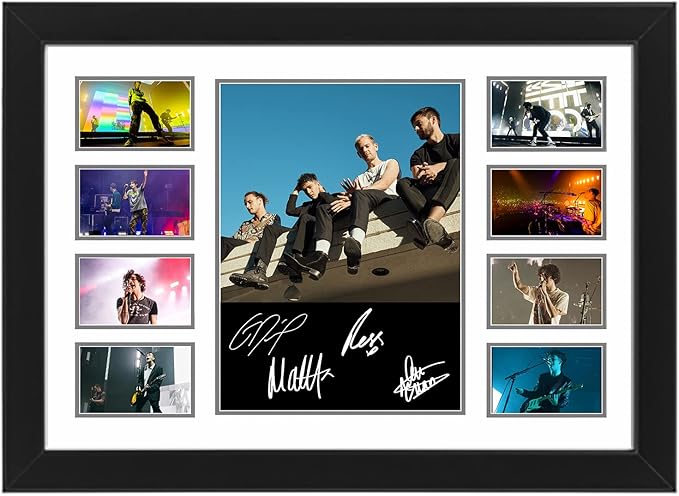 The 1975 Autographed Collage Poster Print - Wall Art for Fans of the Band, Limited Edition, Fan Merchandise, Memorabilia, Collectibles, Band Memorabilia,