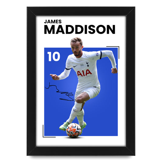 James Maddison Tottenham Hotspur Signed Poster Print- Limited Edition Autograph Fan Gift