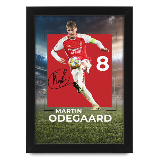 Martin Odegaard Signed Poster Print - Limited Edition Autographed Collectible Memorabilia Merchandise for Arsenal FC Fans