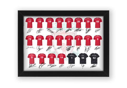 Liverpool Team 2024-25 Signed Poster Print- Limited Edition Autograph Fan Gift